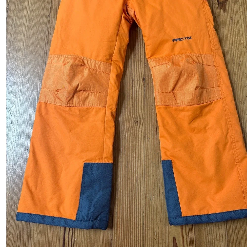 Arctix Snow Pants Kids Orange Insulated Winter Ski Trousers SIZE Medium M